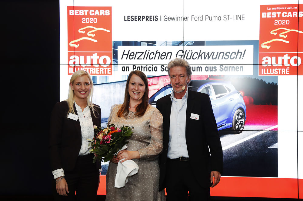 Glückliche Gewinnerin: Den Ford Puma ST-Line im Wert von 29 500 Franken gewinnt Patricia Schällibaum aus Sarnen.
