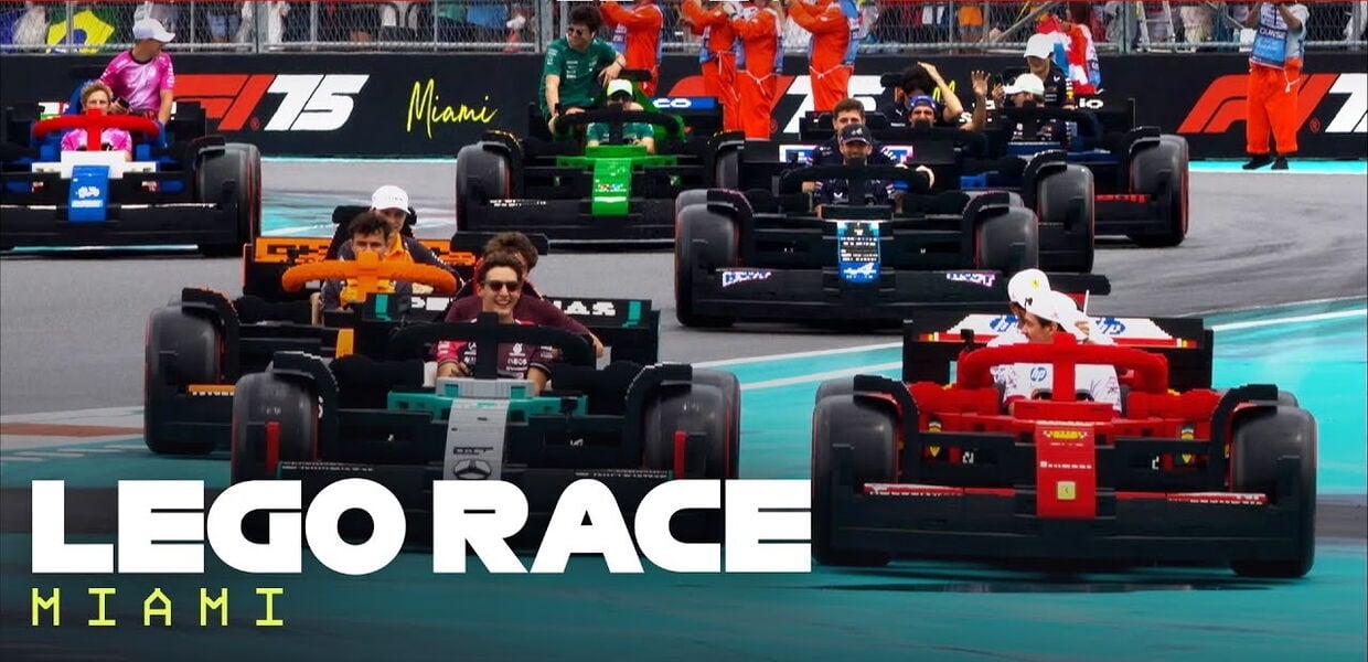 Lego-Parade am GP Miami