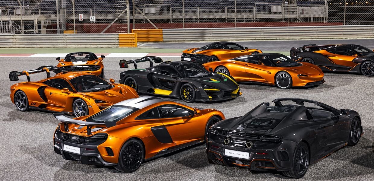 McLaren-Kollektion – Alles auf Orange