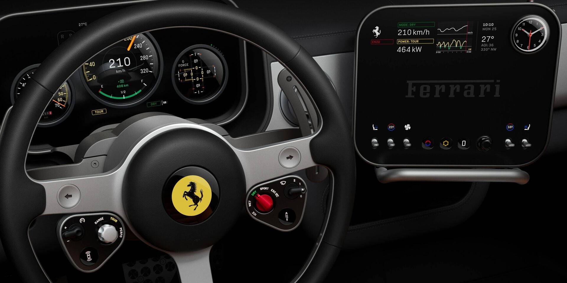 Premier aperçu du cockpit