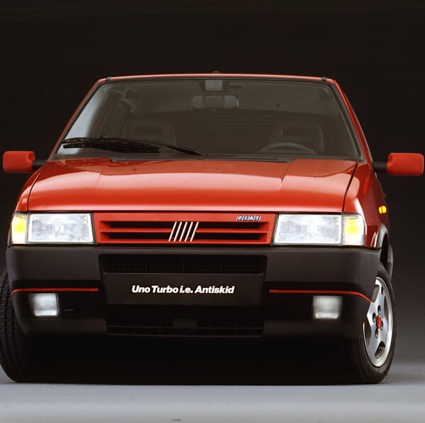 Fiat Uno Turbo, Carlo Pedersoli in klein