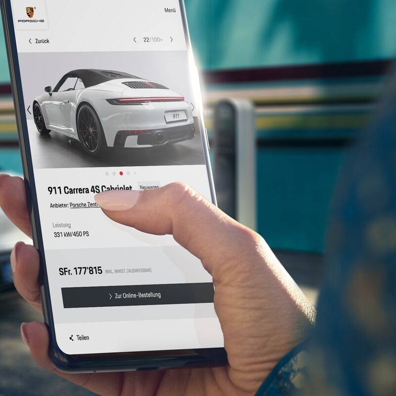 Porsche startet Online-Fahrzeugverkauf in der Schweiz